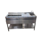 Stație bar 160cm, cu orificiu pentru debarasare